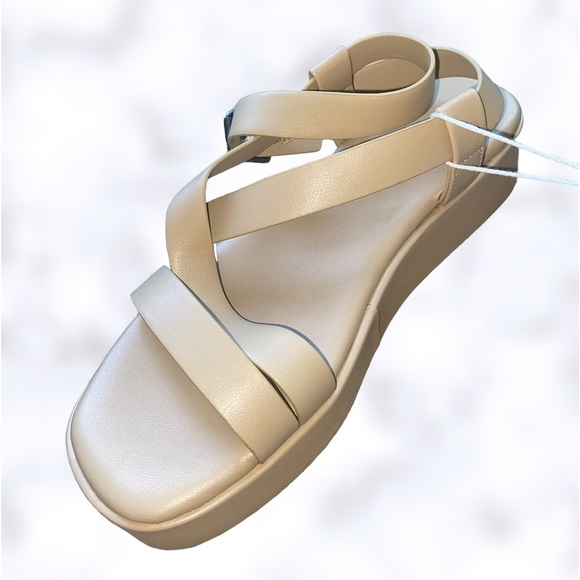 NWT - AE Strappy Y2K Platform Sandals (Light Camel / Multiple Sizes) - Picture 3 of 10